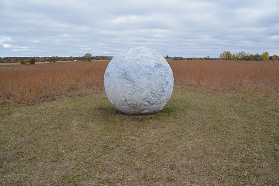 Roaming Stone Sculpture Recalls A Memory of the Prairie