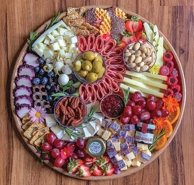 Fruits and Cheese Charcuterie Board
