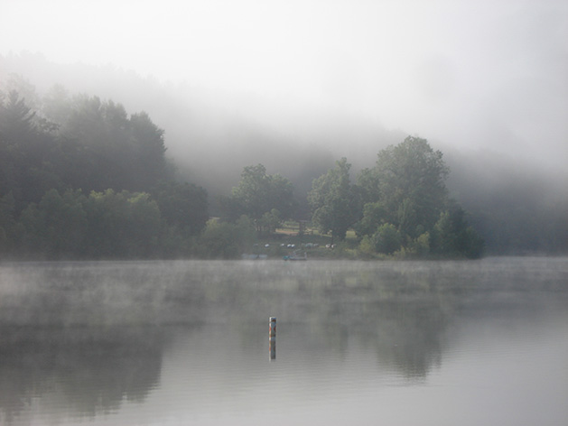Morning Fog at Perch Lake by Margaret Hall