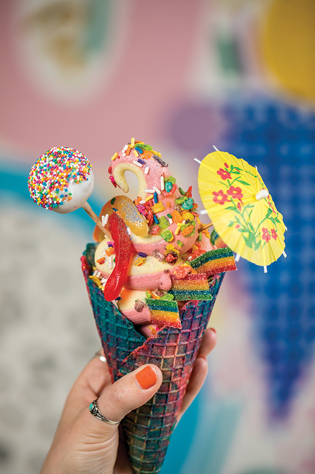Colorful Ice Cream Cone
