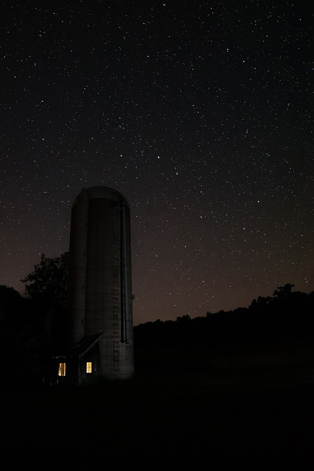 Silo Under The Big Dipper by Stephen Hadeen