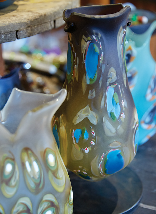 Marlo Cronquist Art Glass Vases