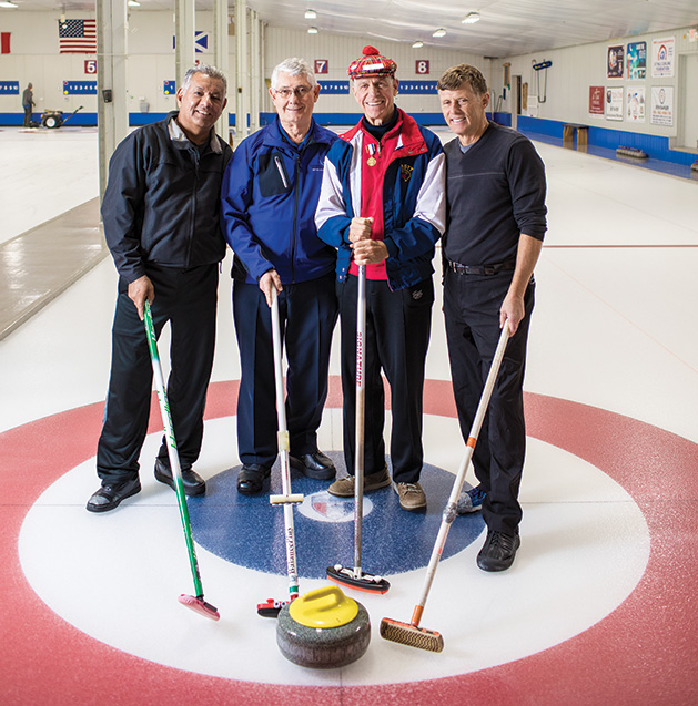 A group of curlers from the St. Croix Curling Center