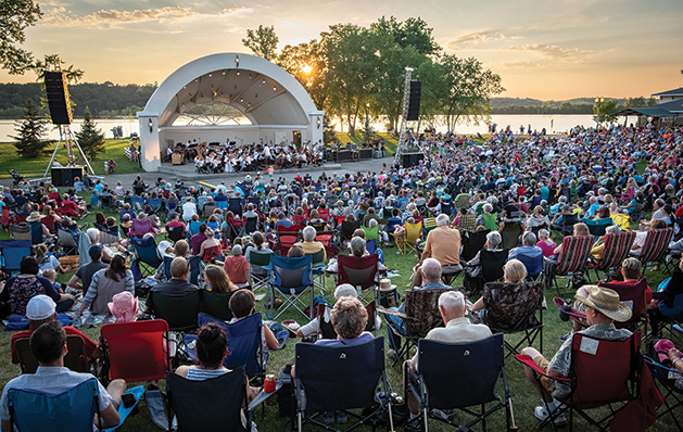 The Minnesota Orchestra plays a Concert in the Park in Hudson.