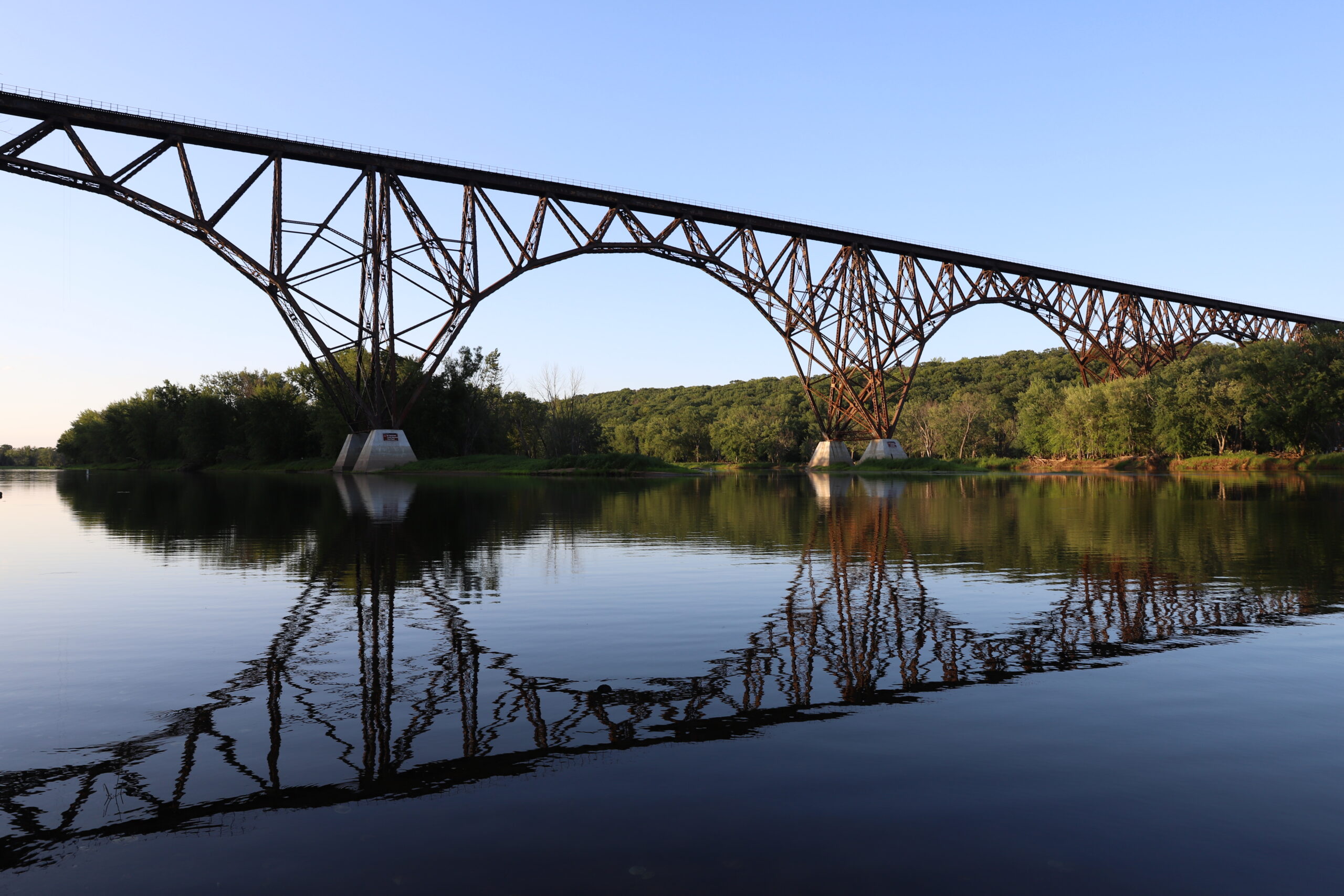 Arcola High Bridge Reflection by Vanessa Christensen