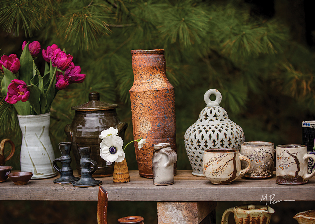 At the Tour, participating potters often mix their work together to encourage exploration.