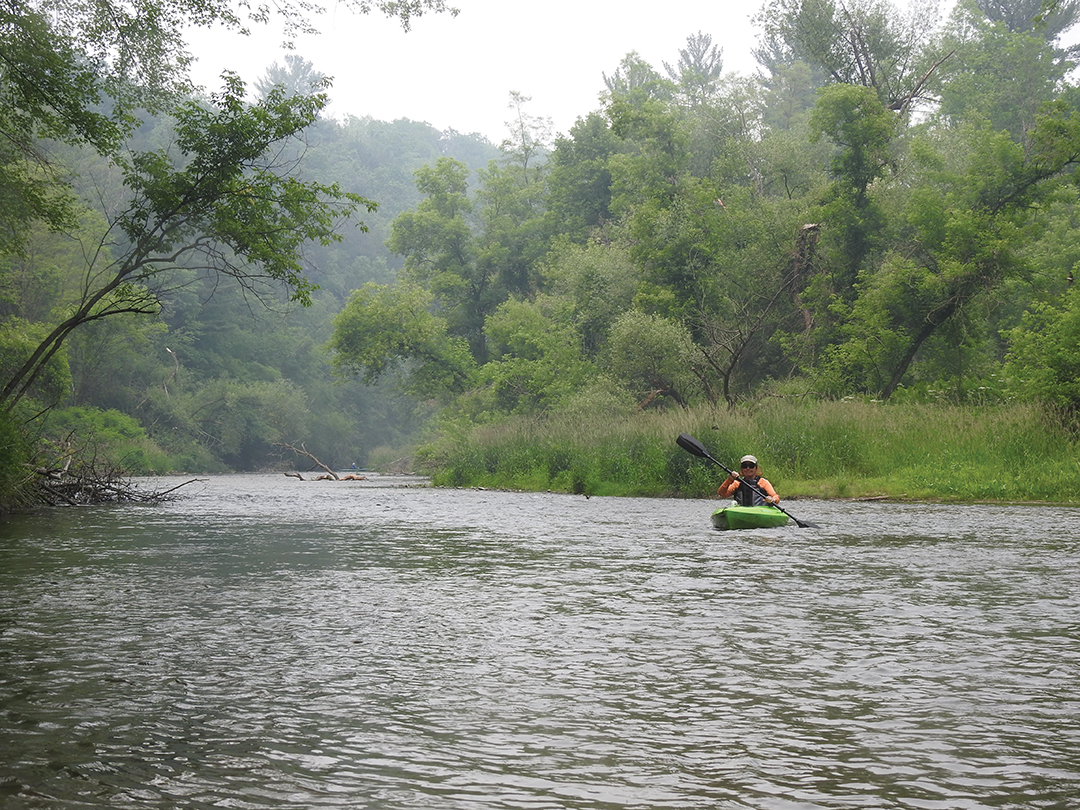 Kayaking is an exciting way to enjoy the Kinnickinnic River. Start at Glen Park for a four-to-five-hour paddle.