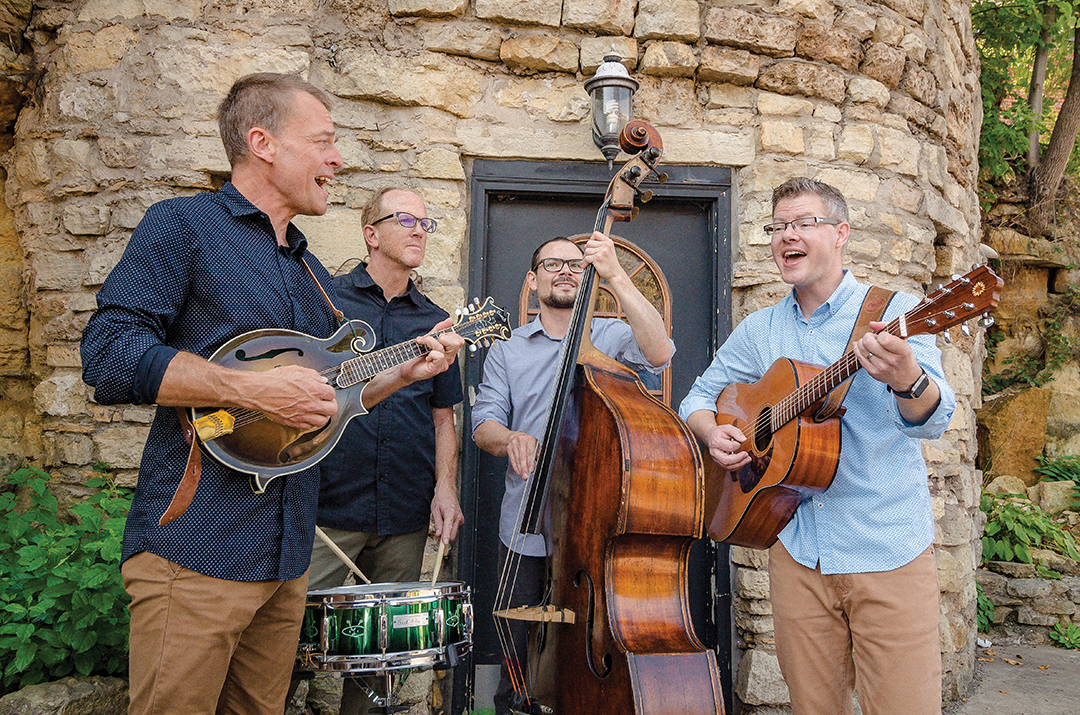 Brian Wicklund (left) with his bandmates in The Barley Jacks.