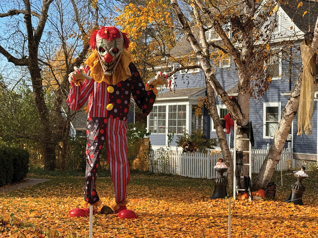 House Decorated for Halloween