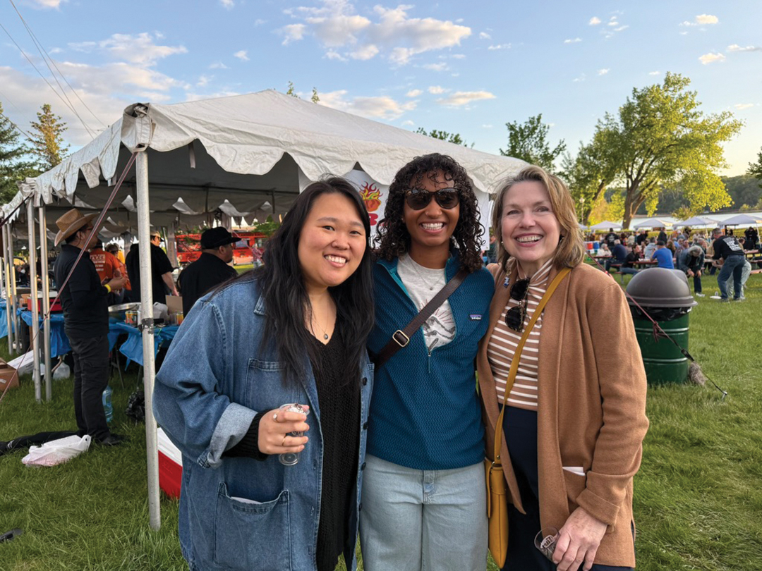 Three women at the Taste of the Valley event