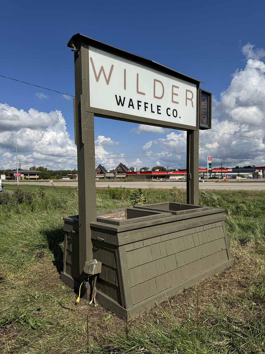 Wilder Waffle Co. Sign