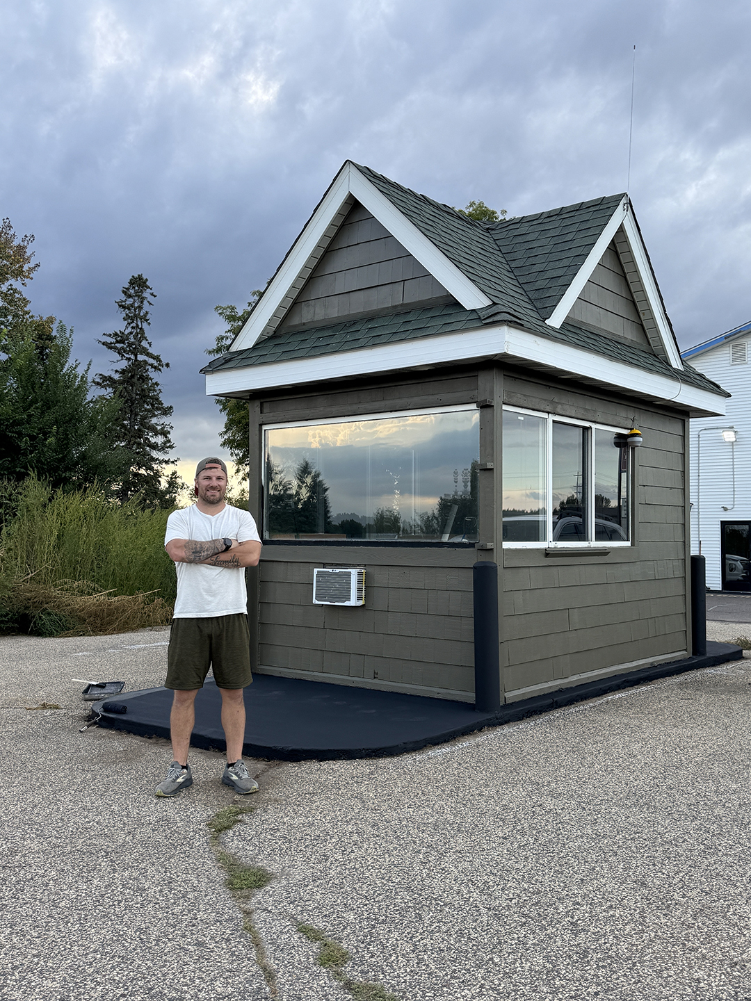 Derek Hom at the new permanent location of Wilder Waffle Co.