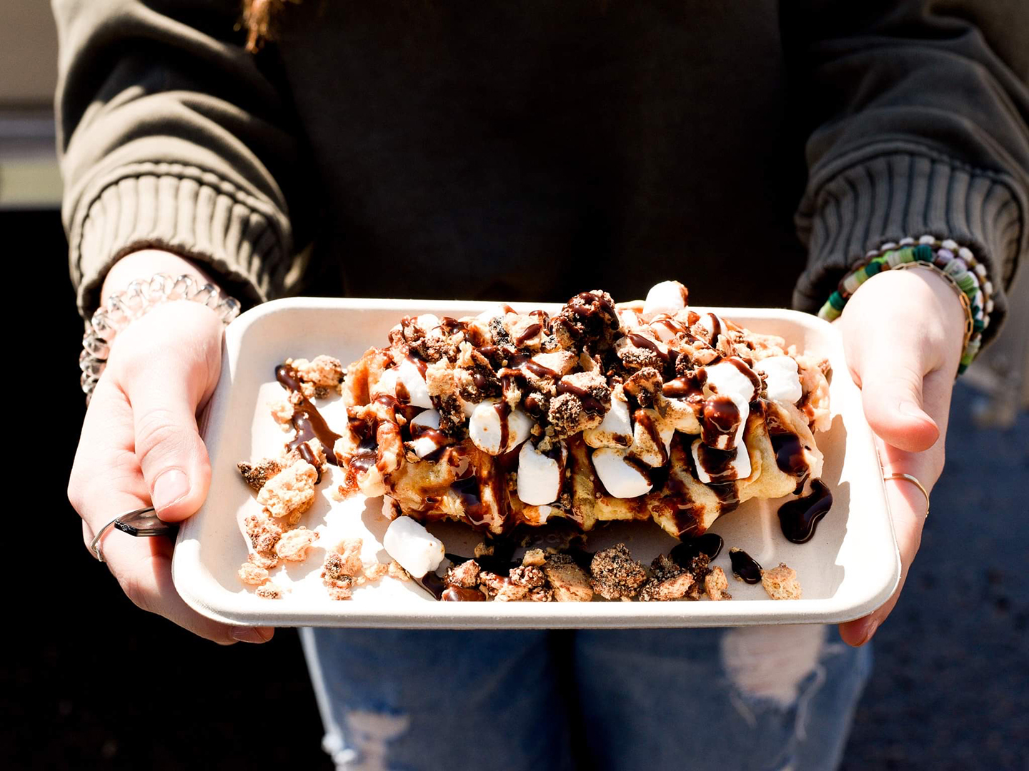 S'mores Waffle from Wilder Waffle Co.