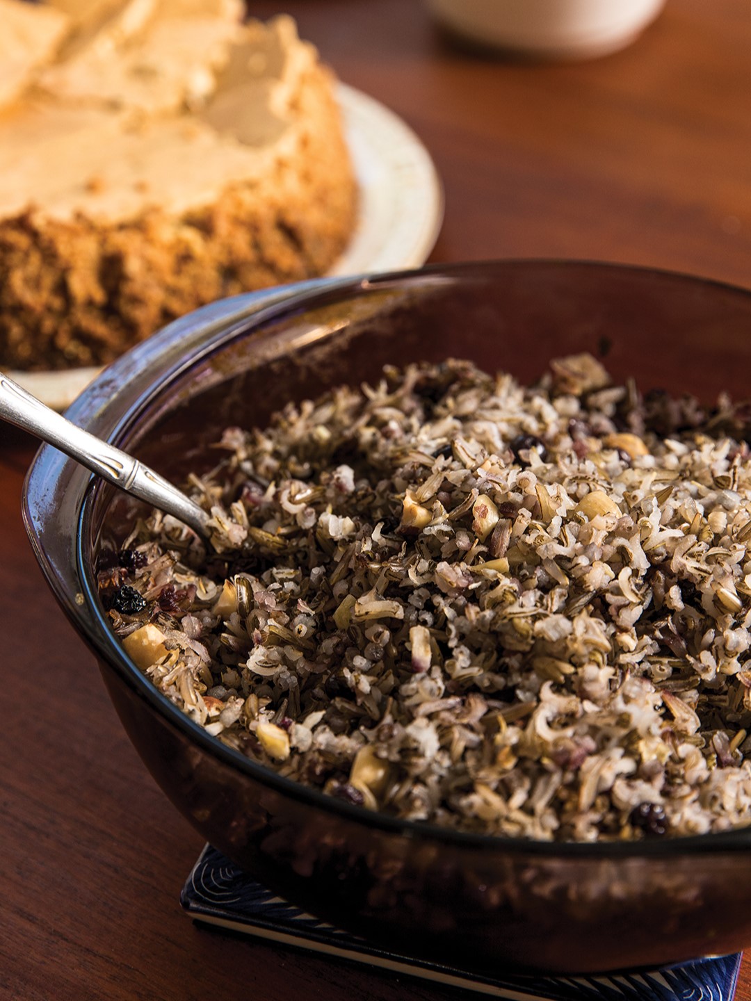 Wild Rice with Hazelnuts and Dried Blueberries