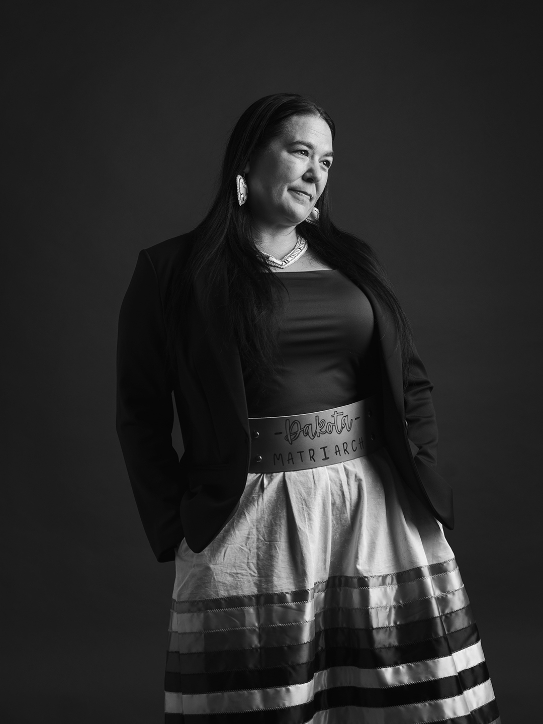 Black and White Portrait Photo of Rosie Peters