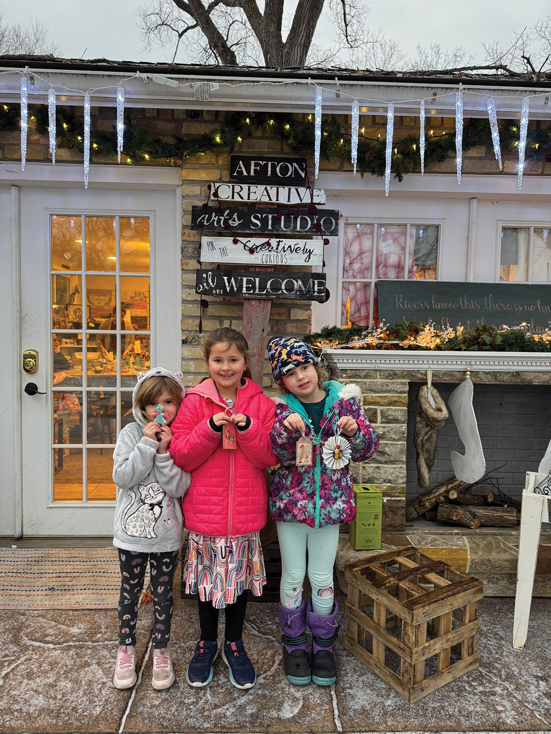 Kids at Afton Village Holiday