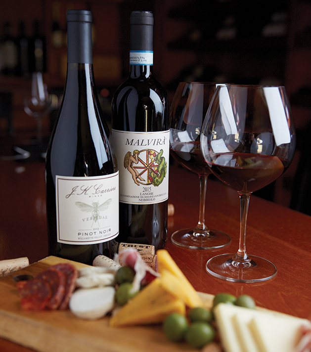 Reserve the private cellar for a more intimate dining experience, with seating for six and customizable menus.