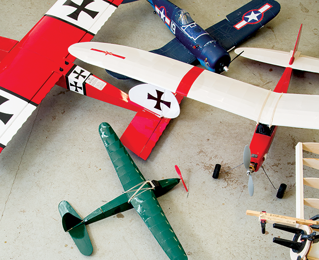 Local Group Gathers to Build Model Airplanes