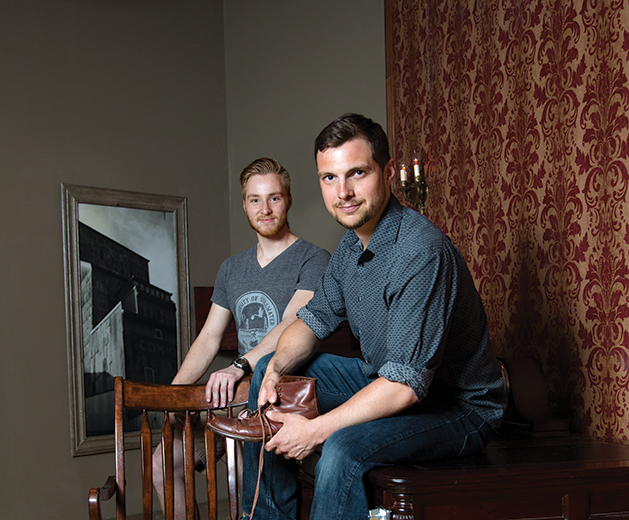 Riddle Me This! Josh Schneiderkoosmann  and Cory Snyder encourage adventurers to search for clues.