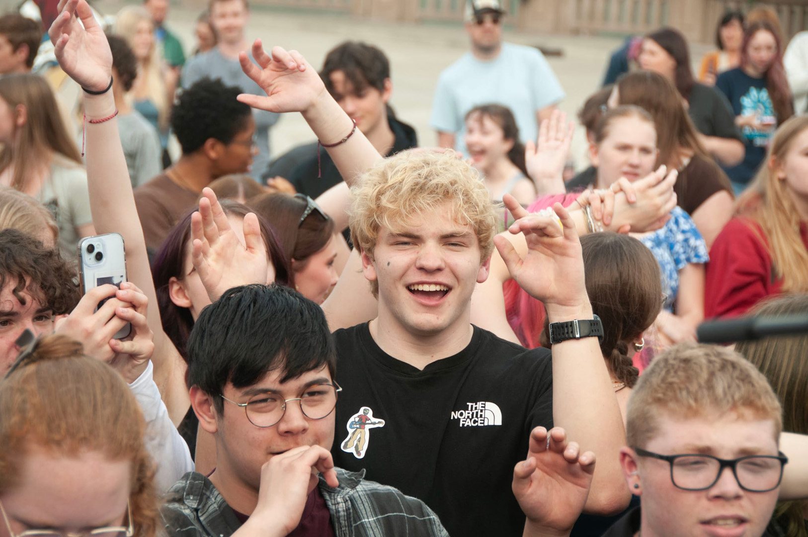 View of the crowd at Lumberfest