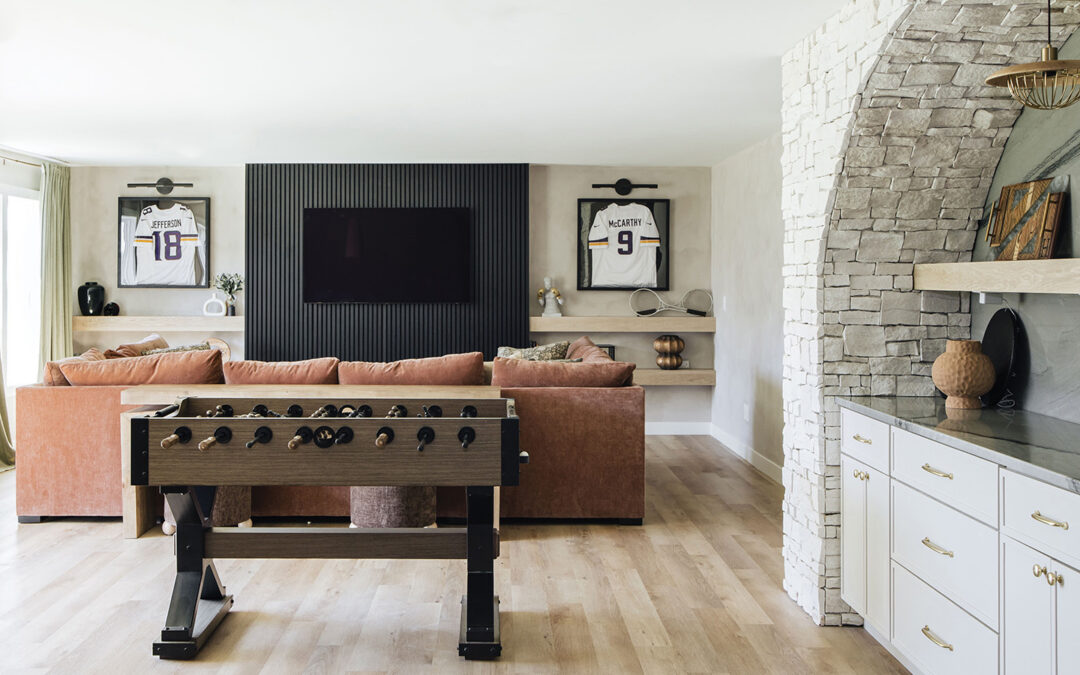 Moonstone Design & Build Infuses a Basement With Charm