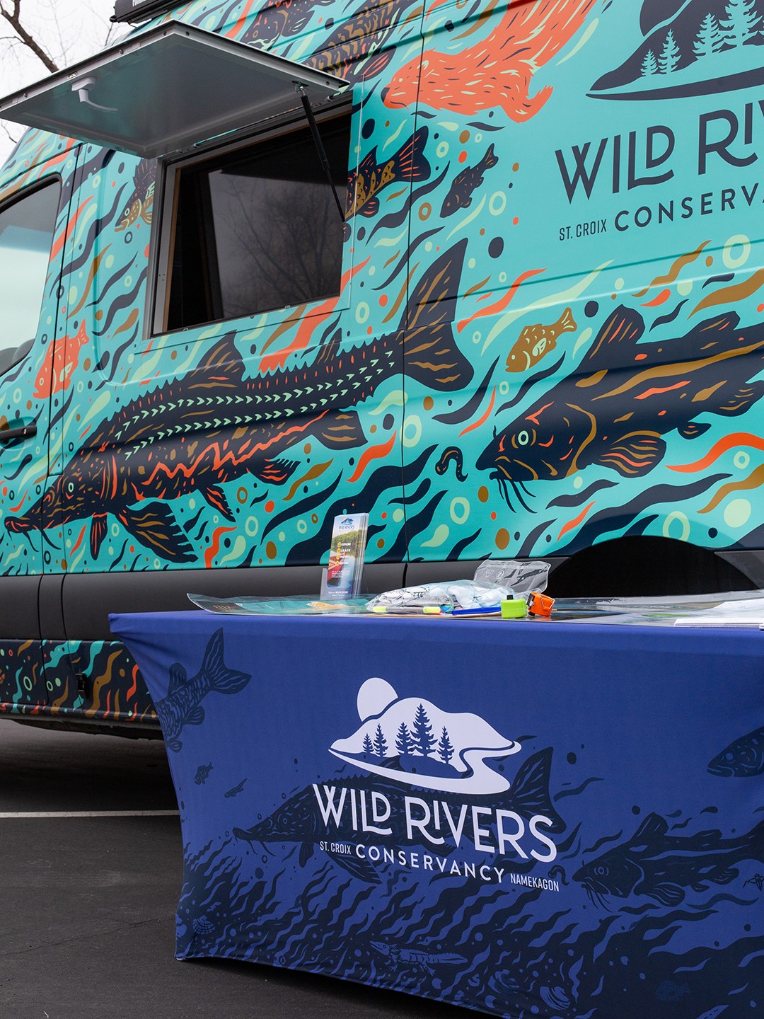 EDDY van set up for visitors