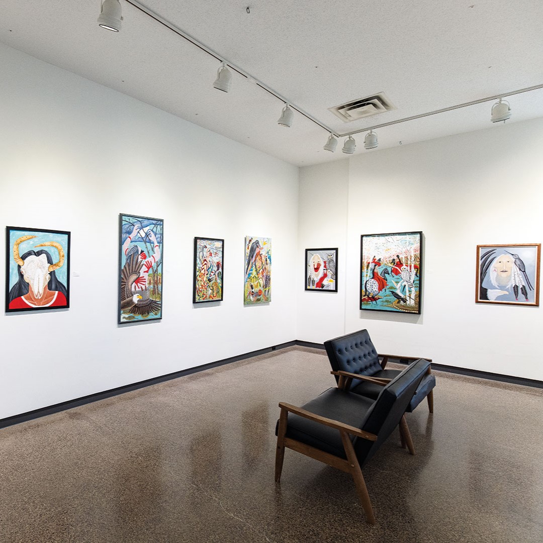 Artwork by Steve Smith displayed at the Phipps Center for the Arts. 