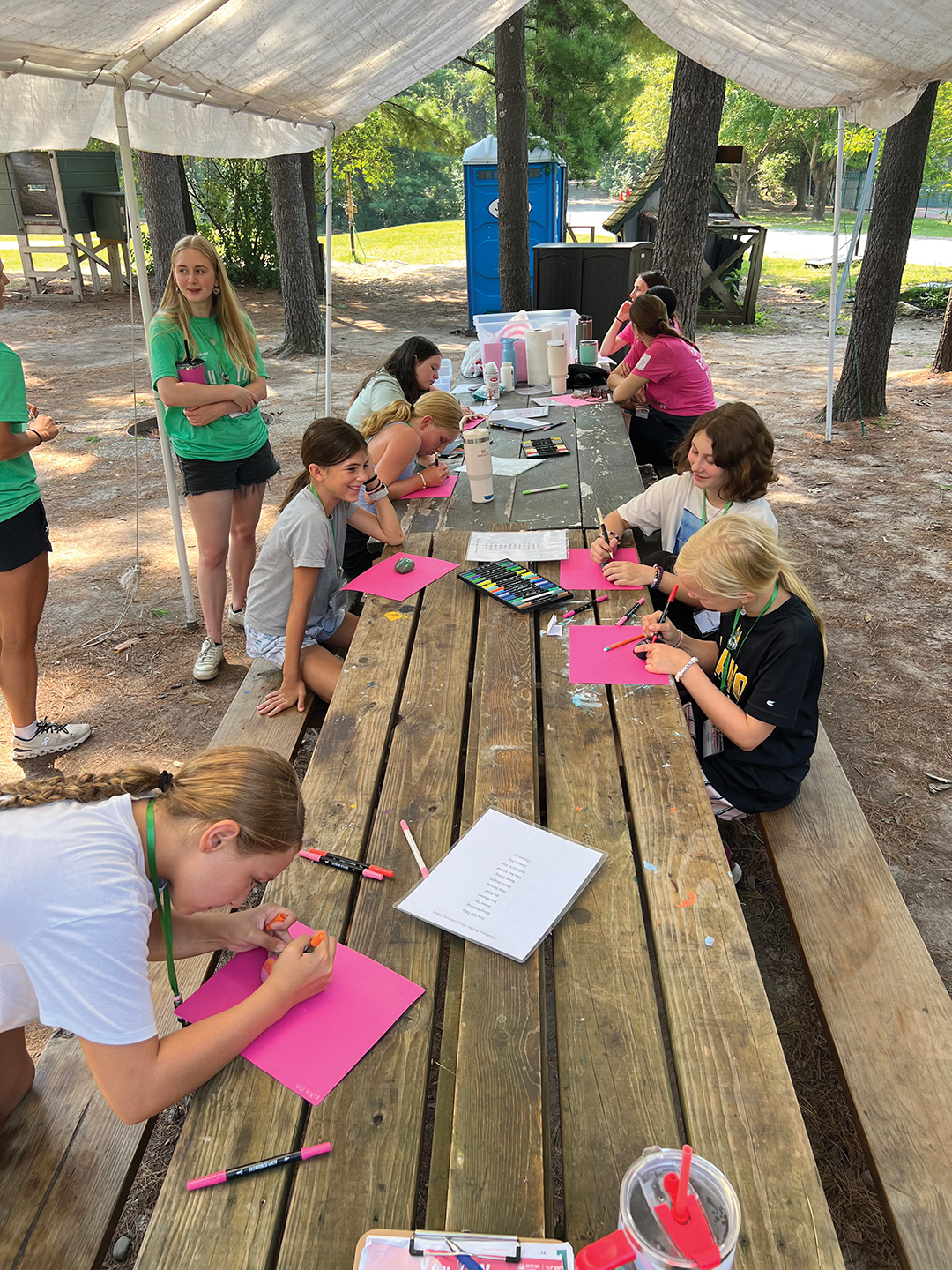 Attendees enjoy expert-led sessions and classic summer camp activities.