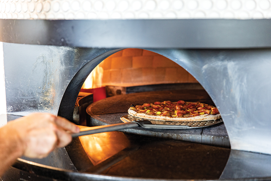 The Grounds pizza oven