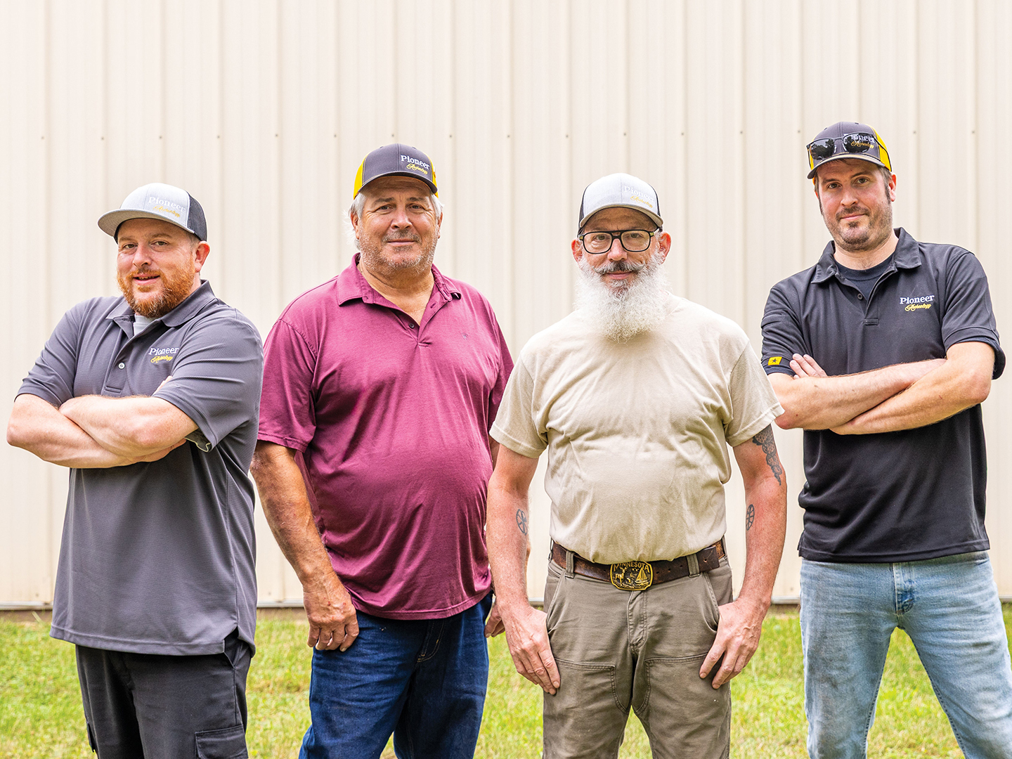 From left to right, Austin Alle, Jim Lewanski, Peter Whitaker and Brandon Lewanski.